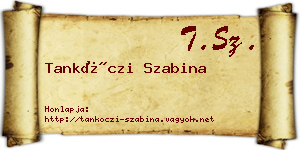 Tankóczi Szabina névjegykártya
